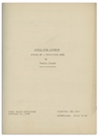 Moe Howard's 33pp. Script Dated February 1938 for The Three Stooges Film ''Healthy, Wealthy and Dumb'' -- With Numerous Annotations by Moe Including His Pencil Signatures -- Very Good Condition